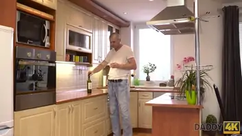 Daddy4k muscular guy doesn t know gf is cheating on him with step daddy