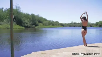 Natalia e meet me by the lake femjoy