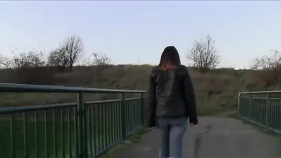 Big tits babe fucked in forest