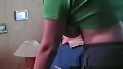 Homemade sex with busty amateur and two men