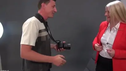 Chubby german mature rosella fucks cameraman