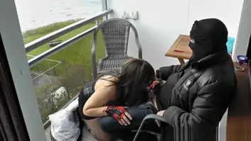 Slutwife gangbanged at holiday resort