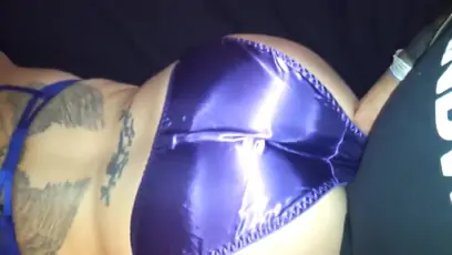 Purple satin