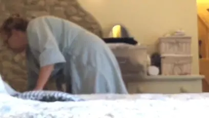 Catches unaware milf dressing