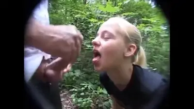 Cute german blonde teen 18 desperately needs to suck his cock