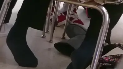 My friend s candid feet in socks
