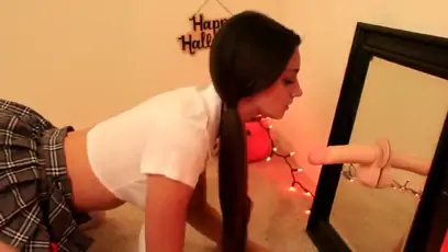 Doggy dildo fuck
