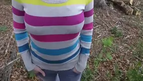 Hot german amateur blonde outdoor blowjob nice facial