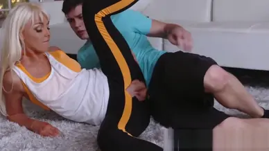 Clothed stepmom milf sucks and fucks