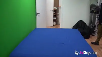 Joana fucks a nervous fan on