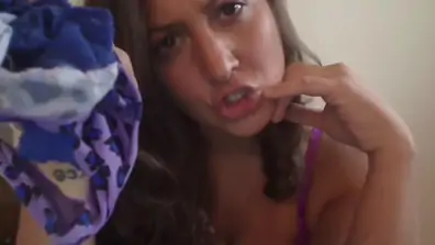 Put on panties and bra