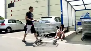 Brunette horny on sex seduces random guy