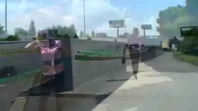 Blonde autobahn fuck in public serbian german