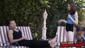 Gorgeous teen 18 anna deville gets her mouth filled with cum