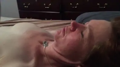 Naked spread eagle and masturbating with my vibrator