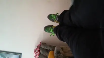 Lick my shoe and feet sniff my socks
