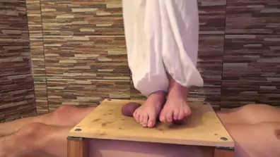 Big cock underfeet 2 cbt trample