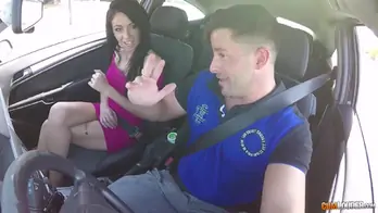 Debora mendez is eager to have casual sex in the car in the middle of the day