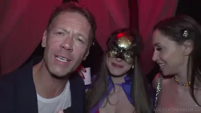 Malena likes to go to mask parties and turn them into orgies because theyre fun
