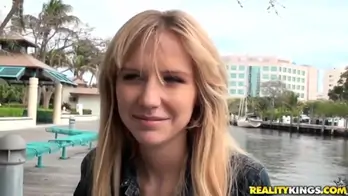 Josh records golden haired kelly klass while stripping