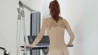 Tasty redhead teenie mia sollis is gently fingering her muff