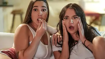 Lesbian step sisters 9 scene 3 movie night featuring karlee grey charlotte cross on milehighmedia