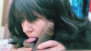 Sweet house wife tries wet bbc