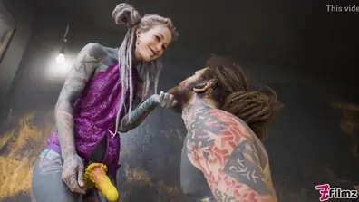 Alt dominatrix pegging tattooed worker nikolaz zpageti