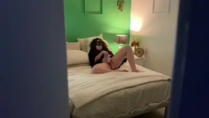 Perv mom pov stepmom masturbates and says hello to her stepson