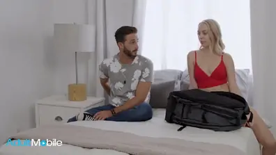 Braylin bailey is happy to return home especially since she gets to fuck her stepbro