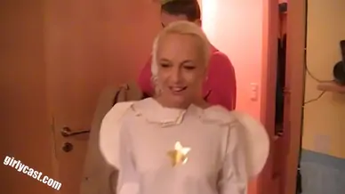 Jacky as christmas angel double feature clip