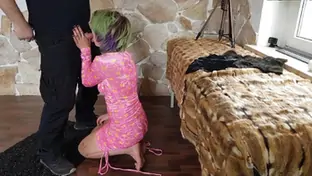 Tight ass in cute pink dress