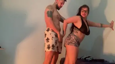Left and the neighbor arrived the neighbor broke into my ass