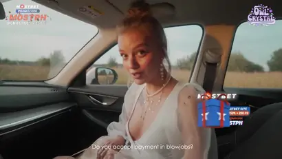 A student 18 girl paid with a blowjob for the trip