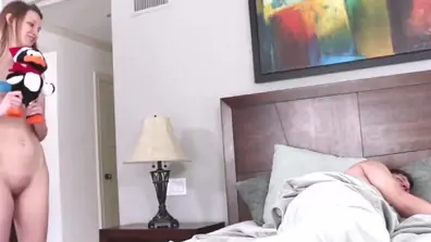 Skinny teen 18 step daughter family sex with spying step dad