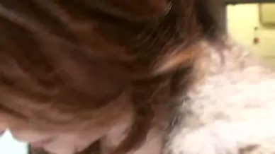 She never notices the down blouse cam peeking at her tits