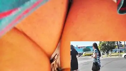 Obese legs of non professional fem discharged up petticoat