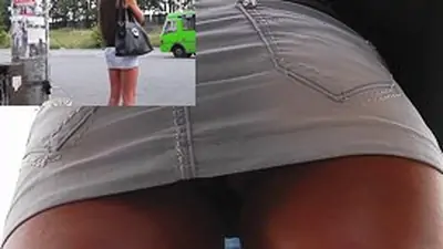 High heeled teaser street hot up petticoat