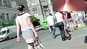 One of the most excellent bus upskirts ever