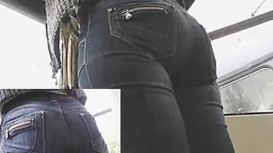 Tasty a hole in hawt constricted jeans