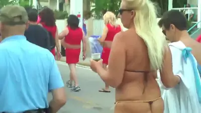 Hot big ass micro thong 2015