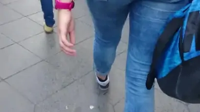 Candid teen 18 ass 1 slowmotion