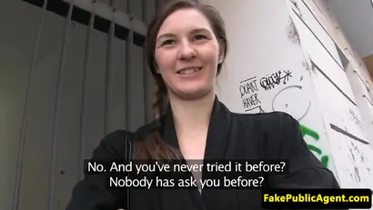 Pulled girlnextdoor public fucked for cash