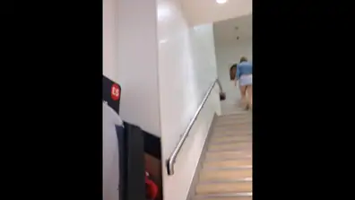 Upskirt out shopping