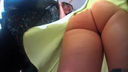 Stunning upskirt shot of a ravishing girl s crotch