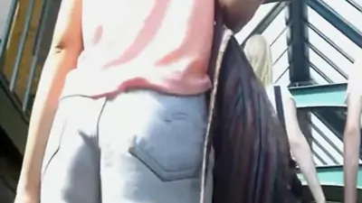 Going after her impeccable ass through the crowd