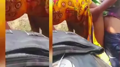 Bhabhi ko mayke le jate waqt jungle me hi dono ne khub chudai ke maje liye with village outdoor