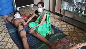 Shivani in green saree getting ready uncut full video