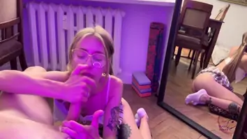 Asked my friend to check how i give a blowjob