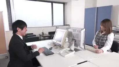 Mio shido office worker interracial threesome